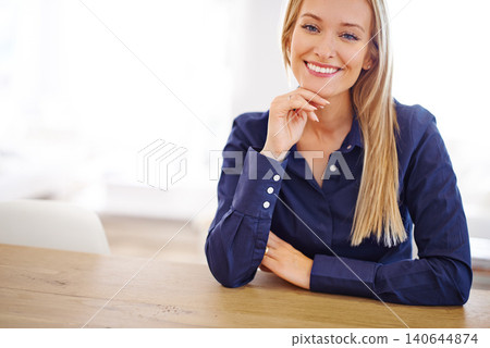 Portrait, woman or smile in business, startup or career of expert, professional or entrepreneur. Businesswoman, happy and confident of employment in modern, corporate and office in Australia Portrait, woman or smile in business, startup or career of expert, professional or entrepreneur. Businesswoman, happy and confident of employment in modern, corporate and office in Australia 140644874