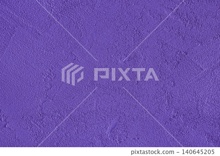 Purple painted cement, concrete stucco wall with rough plaster surface texture background 140645205