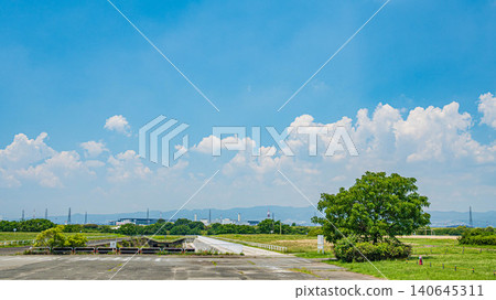Summer at Yodogawa River Park, Taima area, Neyagawa City, Osaka Prefecture 140645311