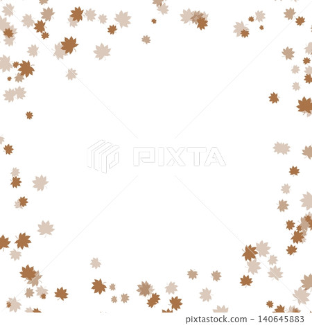 Autumn maple leaves frame border with copy space on white background. Autumn maple leaves frame border with copy space on white background. 140645883