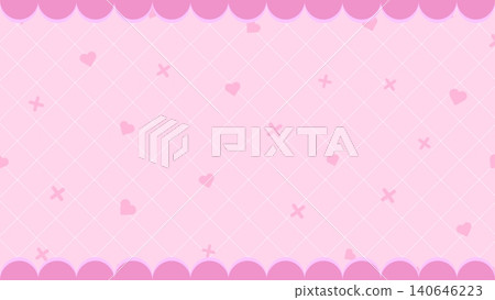 Cute frills and a pop background in pastel colors 140646223