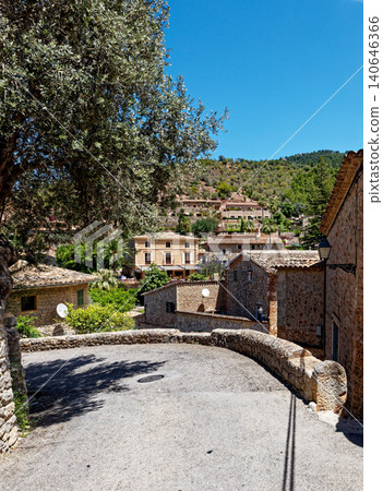 Old street in historic town of Deia in the mountains of Mallorca, Spain Old street in historic town of Deia in the mountains of Mallorca, Spain 140646366