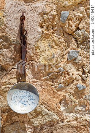 Stone fountain in the Artist village Deia, Mallorca, Balearic Islands, Spain Stone fountain in the Artist village Deia, Mallorca, Balearic Islands, Spain 140646414