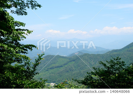 View from the Utsue Forty-Eight Waterfalls Observatory in Takayama City, Gifu Prefecture (Part 5) - June 2025 View from the Utsue Forty-Eight Waterfalls Observatory in Takayama City, Gifu Prefecture (Part 5) - June 2025 140648066