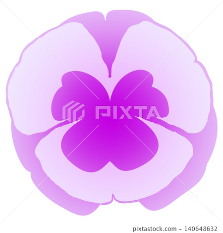 Illustration material: Hand-drawn flower with gradient purple Illustration material: Hand-drawn flower with gradient purple 140648632