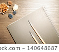 Fashionable notebook and pen 140648687
