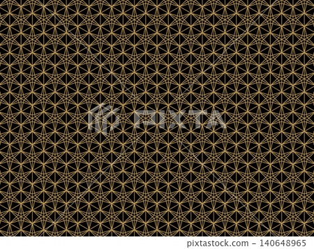 Black and counterfeit gold gentian pattern background Black and counterfeit gold gentian pattern background 140648965