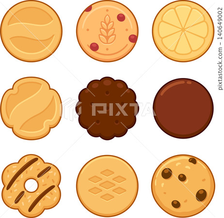 Different cookies illustration set Different cookies illustration set 140649002