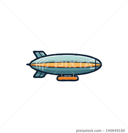 An enchanting illustration of a vintage-style airship floating gracefully, evokes a sense of adventure and nostalgic travel. The detailed rendering and whimsical design create a lighthearted and An enchanting illustration of a vintage-style airship floating gracefully, evokes a sense of adventure and nostalgic travel. The detailed rendering and whimsical design create a lighthearted and 140649180