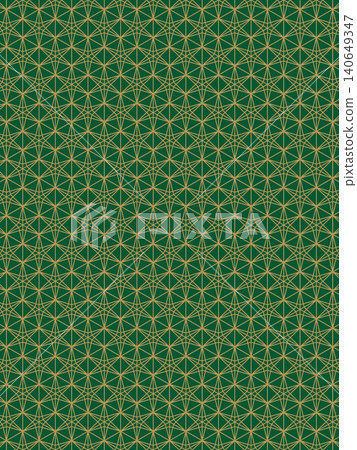 Dark green and imitation gold gentian pattern background Dark green and imitation gold gentian pattern background 140649347