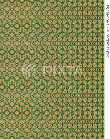 Counterfeit gold and a dark green gentian pattern background Counterfeit gold and a dark green gentian pattern background 140649352