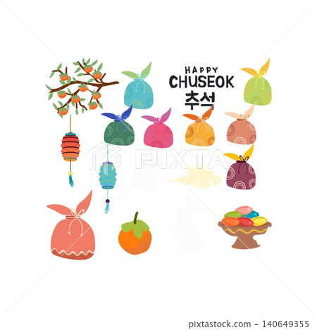 korean chuseok festival celebration free vector illustration korean chuseok festival celebration free vector illustration 140649355