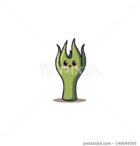 A delightful and endearing leafy character illustration. This cute, kawaii style design evokes a sense of freshness, growth, and positivity. The minimalist aesthetic, clean lines, and isolated A delightful and endearing leafy character illustration. This cute, kawaii style design evokes a sense of freshness, growth, and positivity. The minimalist aesthetic, clean lines, and isolated 140649395