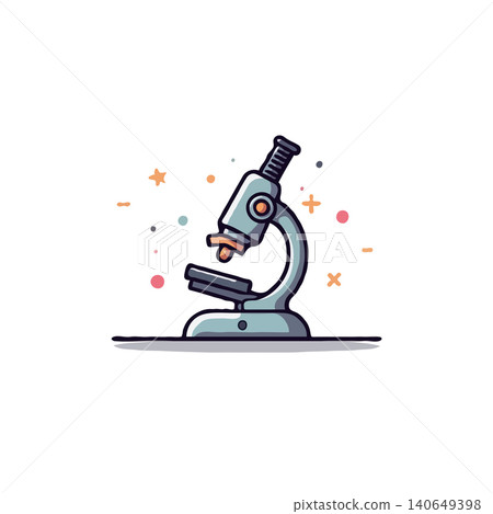 A detailed and colorful cartoon style illustration of a microscope, perfect for visual aiding in educational materials or exploring concepts in the scientific field. The image evokes curiosity, A detailed and colorful cartoon style illustration of a microscope, perfect for visual aiding in educational materials or exploring concepts in the scientific field. The image evokes curiosity, 140649398