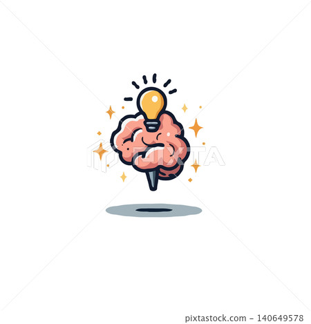 A stylized illustration depicts a brain with a lit lightbulb atop it, suggesting the generation of ideas, creativity, and intelligence. The imagery evokes concepts of brainstorming, problem-solving, A stylized illustration depicts a brain with a lit lightbulb atop it, suggesting the generation of ideas, creativity, and intelligence. The imagery evokes concepts of brainstorming, problem-solving, 140649578