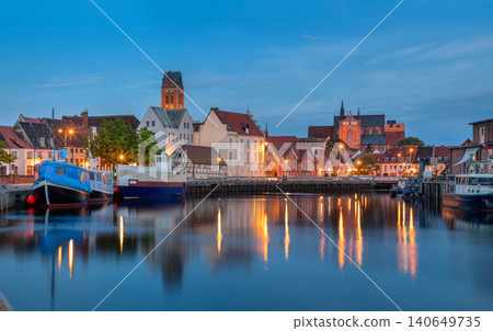 Panorama of Wismar, Germany Panorama of Wismar, Germany 140649735