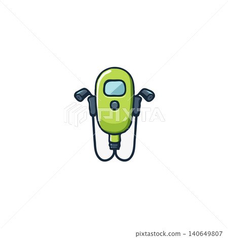 A cartoon style illustration displays an electric vehicle charging station, designed with a futuristic aesthetic. It emphasizes the integration of sustainable technology for cleaner transportation, A cartoon style illustration displays an electric vehicle charging station, designed with a futuristic aesthetic. It emphasizes the integration of sustainable technology for cleaner transportation, 140649807