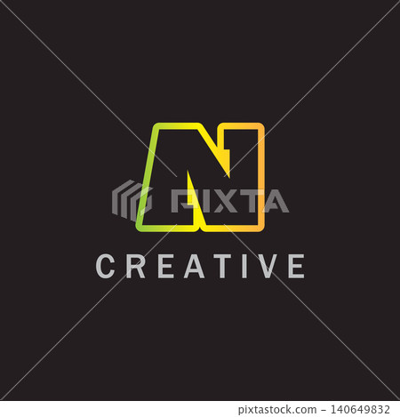 Letter N Abstract Design Letter N Abstract Design 140649832