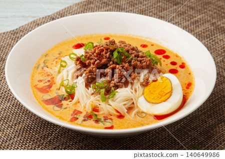 Soy milk tantan somen noodles 140649986