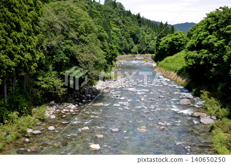 岐阜縣高山市莊川町中畠附近的莊川河 1 - 2025 年 6 月 岐阜縣高山市莊川町中畠附近的莊川河 1 - 2025 年 6 月 140650250