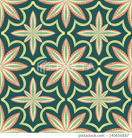 seamless pattern with mandala shape seamless pattern with mandala shape 140650887