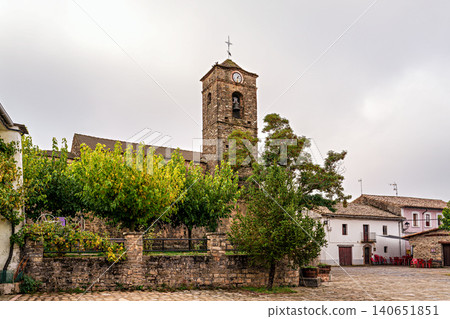 Binies is a beautiful village Aragonese Pyrenees that is at the entrance of the Valley of Anso in Spain Binies is a beautiful village Aragonese Pyrenees that is at the entrance of the Valley of Anso in Spain 140651851