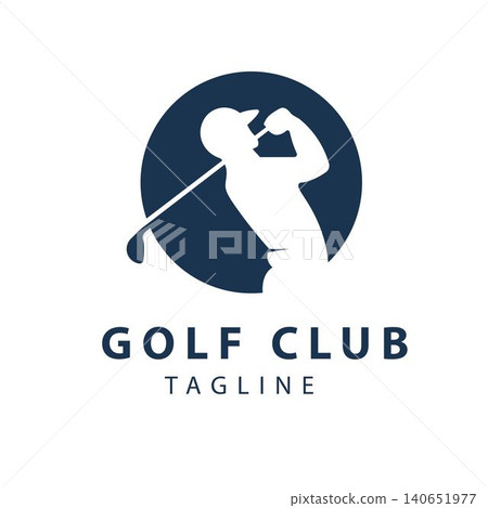 Golf Player Swing Logo with Modern Silhouette Circle Emblem for Golf Club and Sports Academy Golf Player Swing Logo with Modern Silhouette Circle Emblem for Golf Club and Sports Academy 140651977