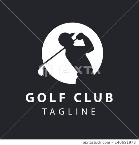 Golf Player Swing Logo with Modern Silhouette Circle Emblem for Golf Club and Sports Academy Golf Player Swing Logo with Modern Silhouette Circle Emblem for Golf Club and Sports Academy 140651978