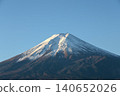Mount Fuji Snow-Capped Peak Against Clear Blue Sky in Japan 140652026