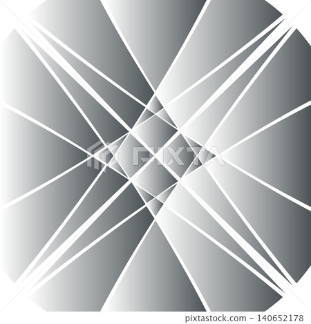 Silver-gray radial diamond geometric vector design | Transparent background Silver-gray radial diamond geometric vector design | Transparent background 140652178
