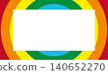 Rainbow-colored ripple vector frame background illustration material 140652270
