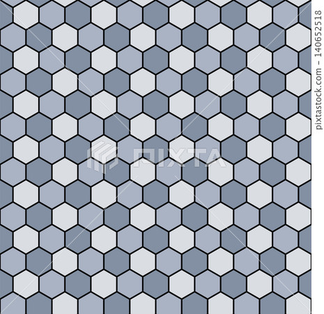 Hexagonal tiling or hexagonal tessellation. Seamless tile, expandable in all directions. Regular tiling, in which three hexagons meet at each vertex. Made of hexagons in three bluestone colors. Vector Hexagonal tiling or hexagonal tessellation. Seamless tile, expandable in all directions. Regular tiling, in which three hexagons meet at each vertex. Made of hexagons in three bluestone colors. Vector 140652518