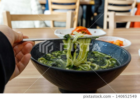 Authentic Jeju Top Shell Noodle Soup Bomal Kalguksu Authentic Jeju Top Shell Noodle Soup Bomal Kalguksu 140652549