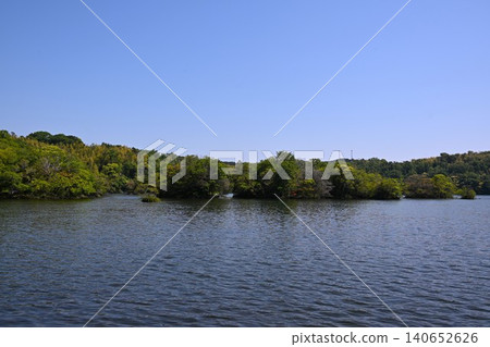 靜岡縣綠意盎然的伊佩基湖 靜岡縣綠意盎然的伊佩基湖 140652626