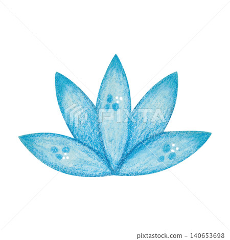 Indian blue lotus symbol, hand-drawn watercolor illustration, cartoon. Design for stickers, cards, scrapbooking, and souvenirs. India, holiday, legends, festival, gods, drawing, ornament Indian blue lotus symbol, hand-drawn watercolor illustration, cartoon. Design for stickers, cards, scrapbooking, and souvenirs. India, holiday, legends, festival, gods, drawing, ornament 140653698