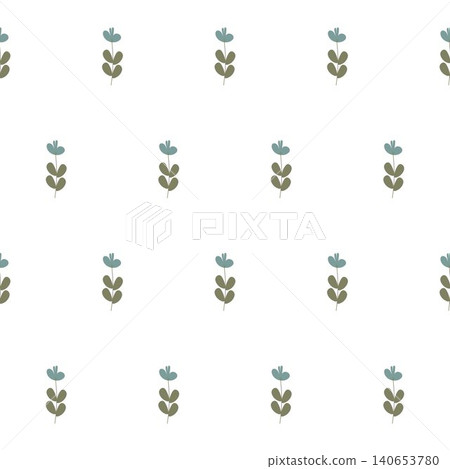 vector seamless botanical pattern with flowers in pastel color vector seamless botanical pattern with flowers in pastel color 140653780