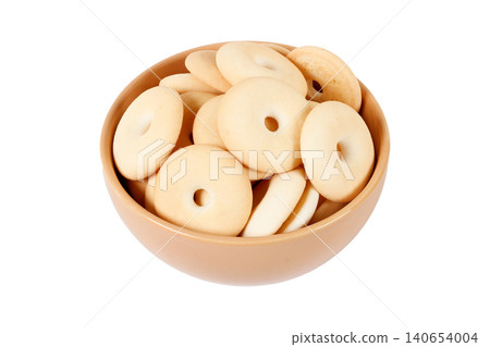 Sweet Brazilian Coconut Biscuit, Sequilho de Coco Cookie Ring, Isolated on White background Sweet Brazilian Coconut Biscuit, Sequilho de Coco Cookie Ring, Isolated on White background 140654004