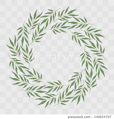Olive twigs round wreath frame Minimalist Flat botanical border Elegant Mediterranean template style. Vector wedding invitation greeting card Logo branding, label, tag, banner and social media design Olive twigs round wreath frame Minimalist Flat botanical border Elegant Mediterranean template style. Vector wedding invitation greeting card Logo branding, label, tag, banner and social media design 140654707