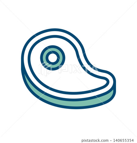 meat icon vector design template in white background meat icon vector design template in white background 140655354