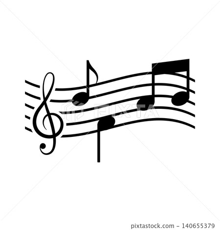 music note icon vector design template in white background music note icon vector design template in white background 140655379