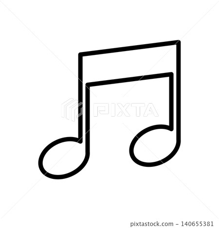 music note icon vector design template in white background music note icon vector design template in white background 140655381