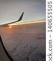 Sunrise seen from an airplane 140655505
