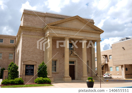 Neoclassical Brick Building with Columns and Pediment Downtown Jackson MS Neoclassical Brick Building with Columns and Pediment Downtown Jackson MS 140655551