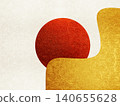 Gold and red paper background material 140655628
