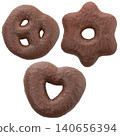 Gingerbread Cookies on White Background 140656394
