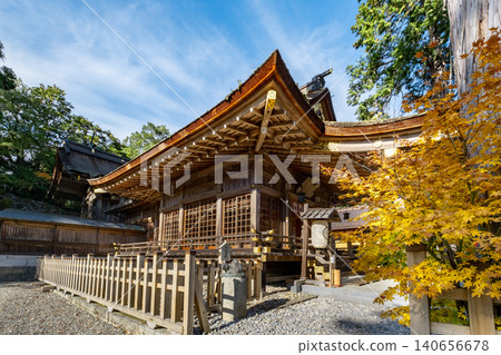 Ube Shrine in Autumn, Miyashita, Kofu-cho, Tottori City, Tottori Prefecture 140656678