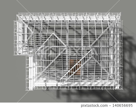 3D illustration of building and construction 3D illustration of building and construction 140656695
