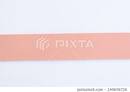 light pink leather strap isolated on white background light pink leather strap isolated on white background 140656726