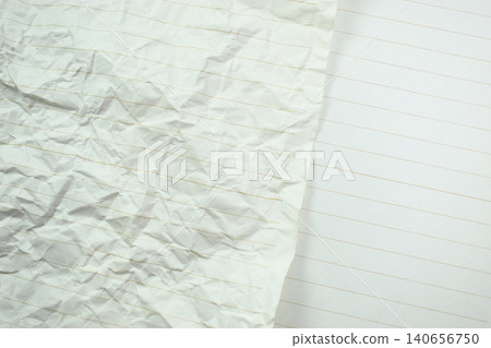 crumpled line paper texture background, blank sheet notebook crumpled line paper texture background, blank sheet notebook 140656750