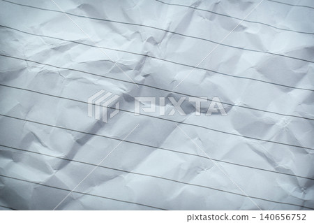 crumpled line paper texture background,  blank sheet notebook 140656752